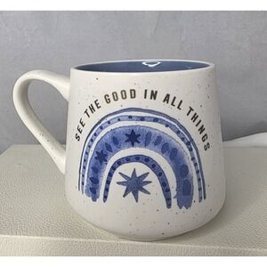 Stay Wild Moon Child Mug - "SEE THE GOOD IN ALL THINGS" Rainbow Boho Nature Blue